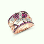 Bague Papillon Rose - Vignette | Esprit Papillon