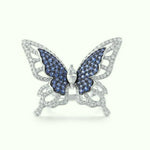 Silver Cocktail Butterfly Ring - Vignette | Esprit Papillon