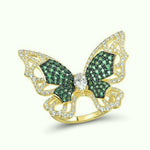 Gold Cocktail Butterfly Ring - Vignette | Esprit Papillon