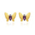 Boucles d'Oreilles Papillon Améthyste