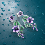 Boucles d'Oreilles Papillon Florales - Vignette | Esprit Papillon