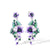 Boucles d'Oreilles Papillon Florales