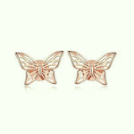 Boucles d'Oreilles Papillon Nervures - Vignette | Esprit Papillon