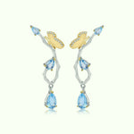 Topaz Butterfly Earrings - Vignette | Esprit Papillon