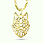 Pendentif Loup Doré - Vignette | Esprit Papillon