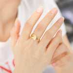 Bague Éléphant Dorée - Vignette | Esprit Papillon