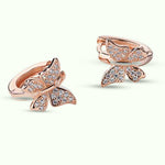 Boucles d'Oreilles Papillon Rose - Vignette | Esprit Papillon