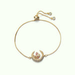 Bracelet Papillon Lune (Ajustable) - Vignette | Esprit Papillon