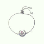 Bracelet Papillon Lune (Ajustable) - Vignette | Esprit Papillon