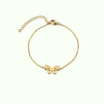 Bracelet Papillon Acier (Ajustable) - Vignette | Esprit Papillon