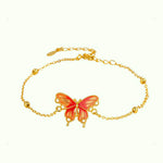 Bracelet Papillon avec Perle de Culture (Ajustable) - Vignette | Esprit Papillon