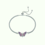 Bracelet Papillon Tennis (Ajustable) - Vignette | Esprit Papillon