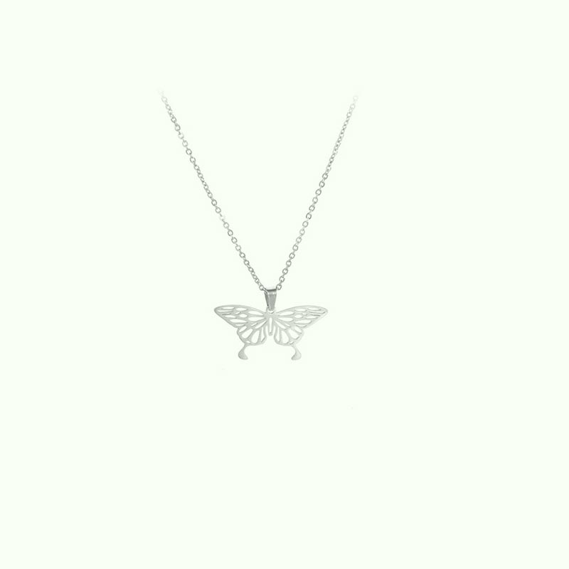 Analyzing image    collier-animal-origami-papillon-argen