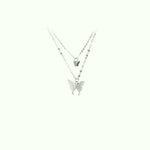 Silver Butterfly Necklace - Vignette | Esprit Papillon