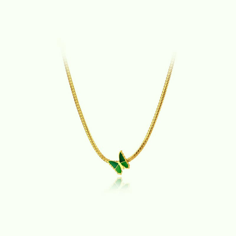 collier-papillon-vert
