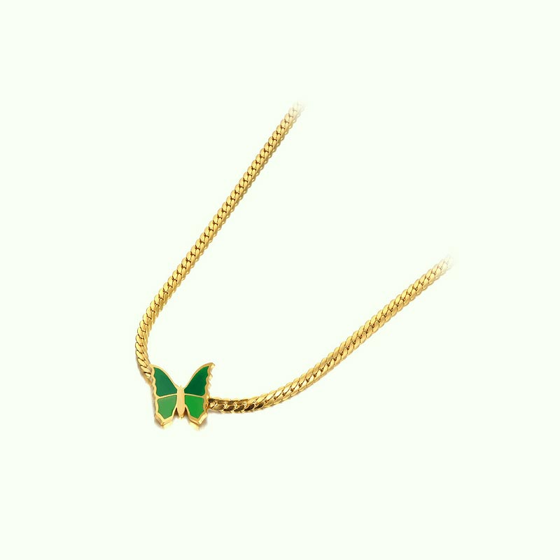collier-papillon-verte