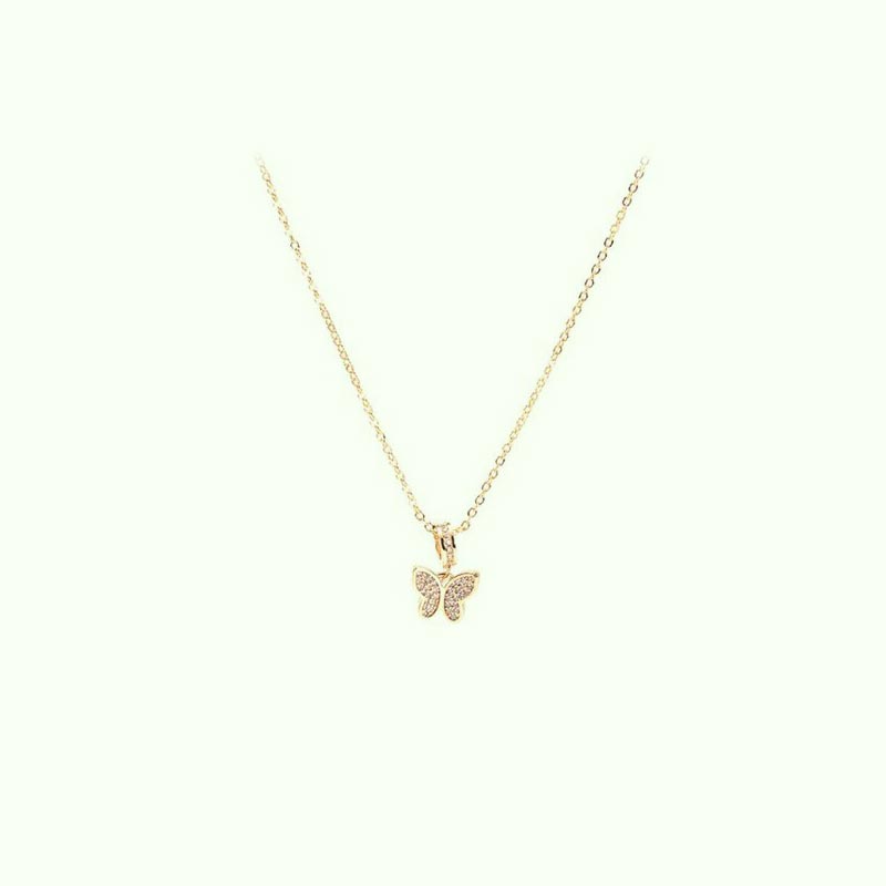 collier-papillon-zirconium-or