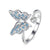 Bague Ouverte Papillon