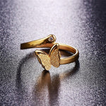 Golden Butterfly Ring - Vignette | Esprit Papillon