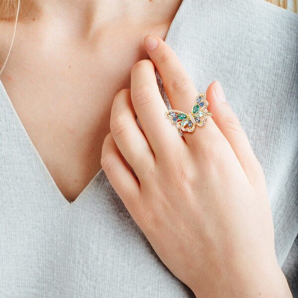 Bague Papillon femme Or Jaune