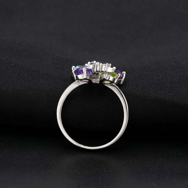 Bague Papillon argent Pierres Naturelles
