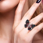 Black Butterfly Ring - Vignette | Esprit Papillon