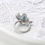 Bague Double Papillon Topaze - Vignette | Esprit Papillon