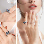 Bague Double Papillon Topaze - Vignette | Esprit Papillon