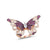 Bague Papillon Cocktail Or Rose