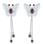 Crystal Butterfly Earrings - Vignette | Esprit Papillon