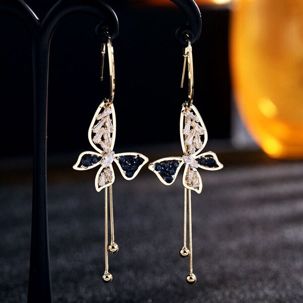 Boucle d'Oreille Papillon Bohème