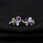 Boucles d'Oreilles Papillon Pierres Colorées - Vignette | Esprit Papillon