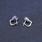 Boucles d'Oreilles Papillon Améthyste - Vignette | Esprit Papillon