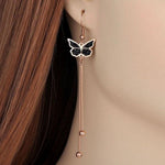 Black Butterfly Earrings - Vignette | Esprit Papillon