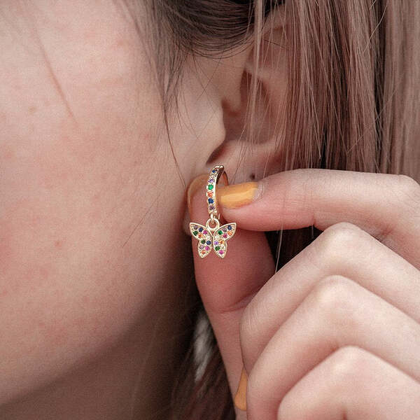 Boucles d'Oreilles Femme Plaqué Or