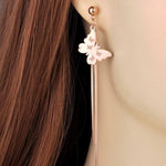 Boucles d'Oreilles Papillon Tombantes - Vignette | Esprit Papillon