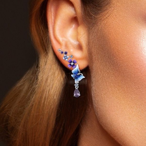 Boucles d'Oreilles Femme Émail