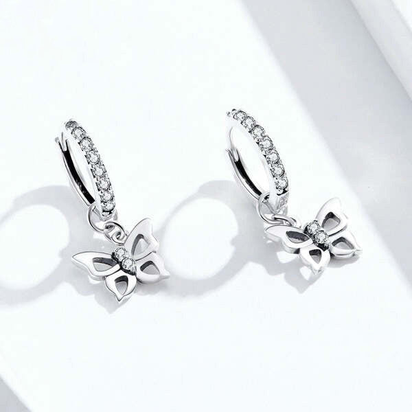 Boucles d'Oreilles Papillon Pas Cher