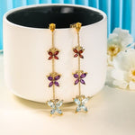 Boucles d'Oreilles Papillon Pierres - Vignette | Esprit Papillon