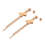 Boucles d'Oreilles Papillon Tombantes - Vignette | Esprit Papillon