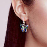 Boucles d'Oreilles Papillon Spinelle - Vignette | Esprit Papillon