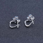 Boucles d'Oreilles Papillon Topaze Bleu Ciel - Vignette | Esprit Papillon