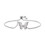 Bracelet Papillon Zirconium (Ajustable) - Vignette | Esprit Papillon