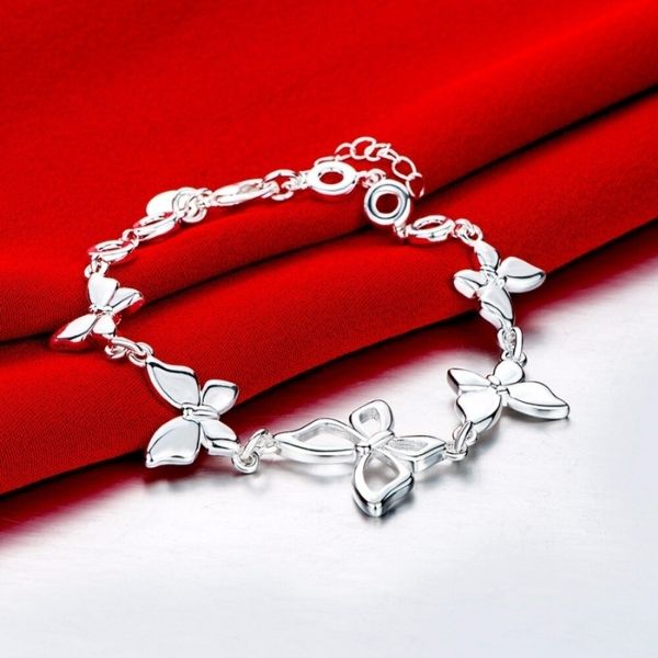 Bracelet Argent Papillon