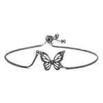Bracelet Papillon Zirconium (Ajustable) - Vignette | Esprit Papillon