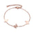 Bracelet Or Rose Papillon