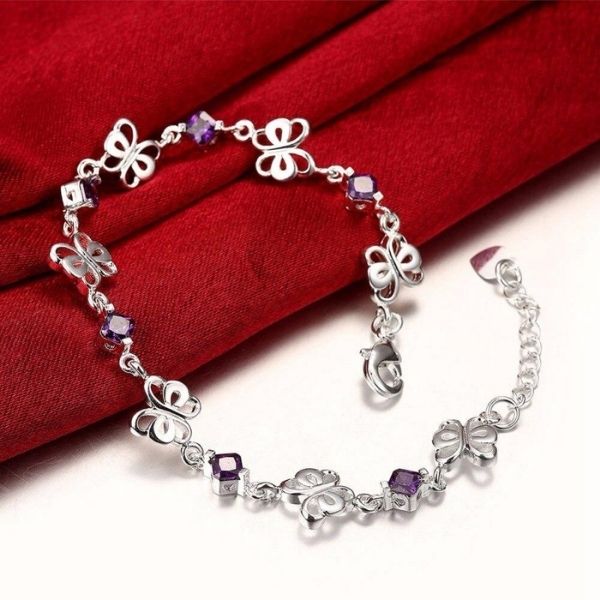 Bracelet Papillon Cristaux