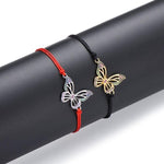 Bracelet Papillon Macramé (Ajustable) - Vignette | Esprit Papillon