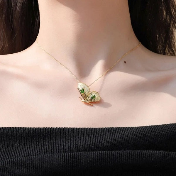 Collier Femme Diopside
