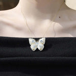 Blue Topaz Butterfly Necklace - Vignette | Esprit Papillon
